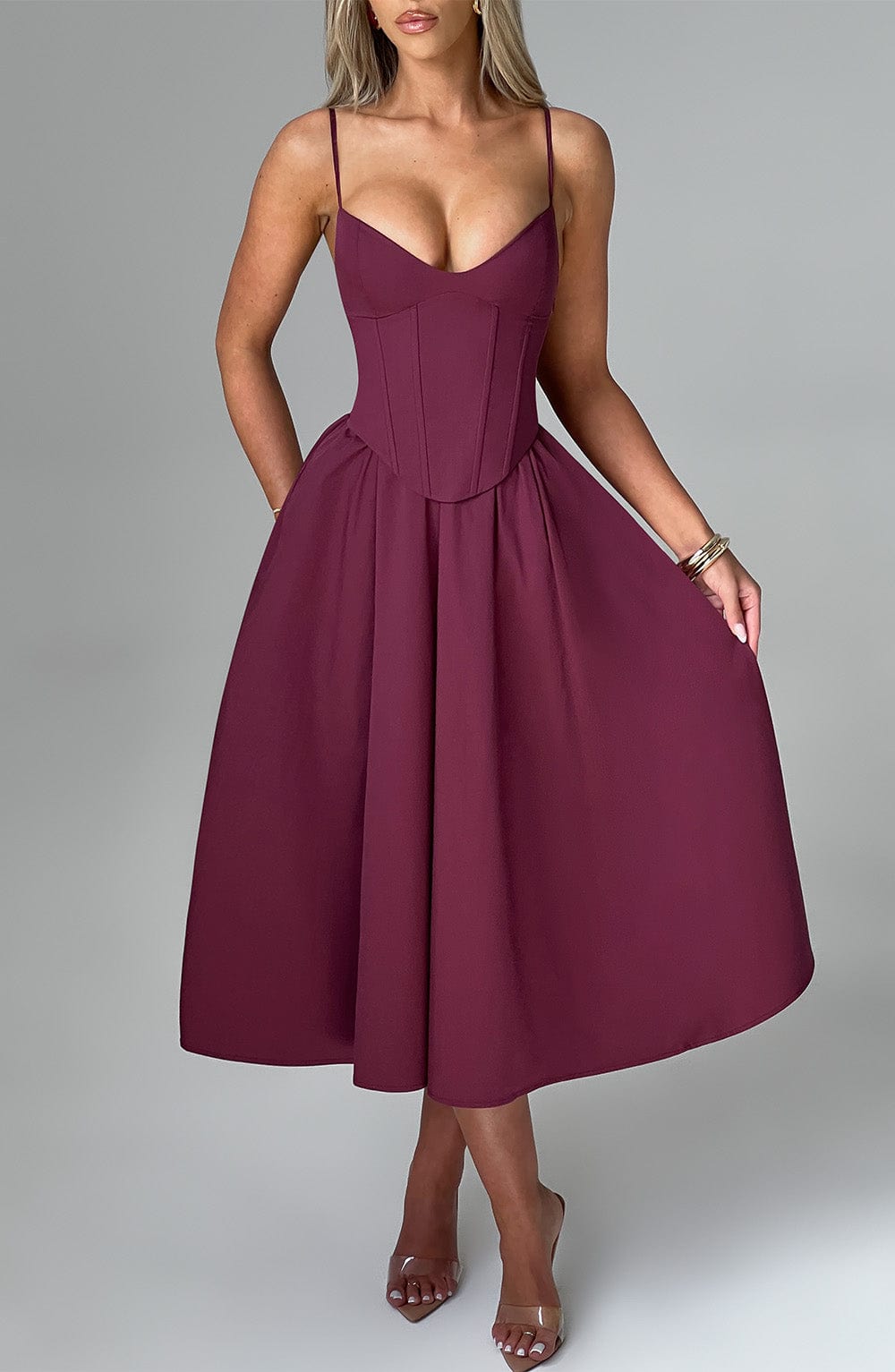 CELINEA MIDI DRESS - Exporized